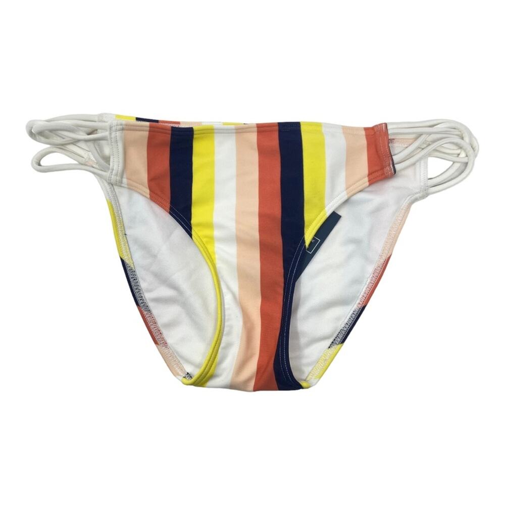 Abercrombie & Fitch Striped Retro Full Coverage Bikini Bottom Size Small NWT